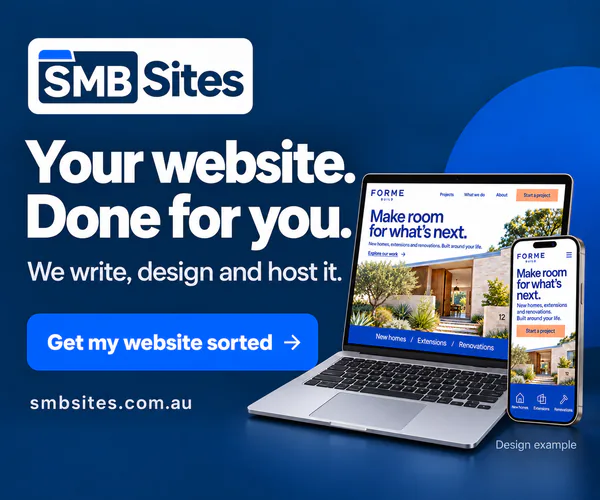 SMB Sites: Your website. Done for you. We write, design and host it. Get my website sorted.